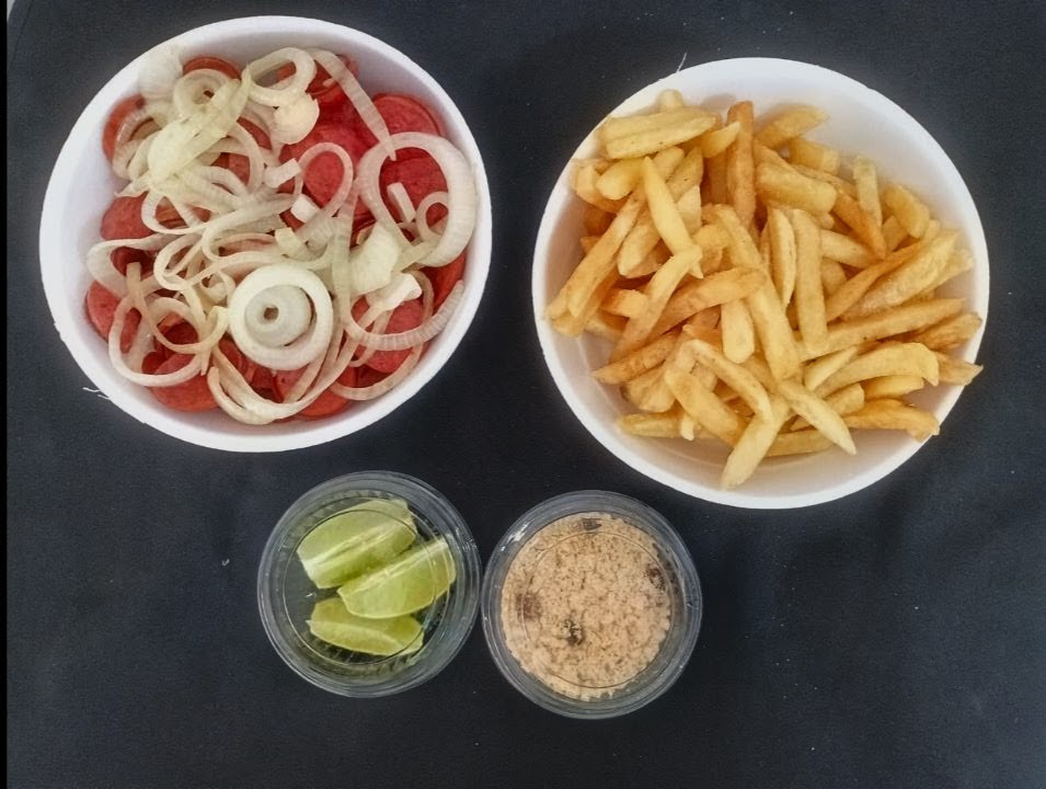 Calabresa com batata frita