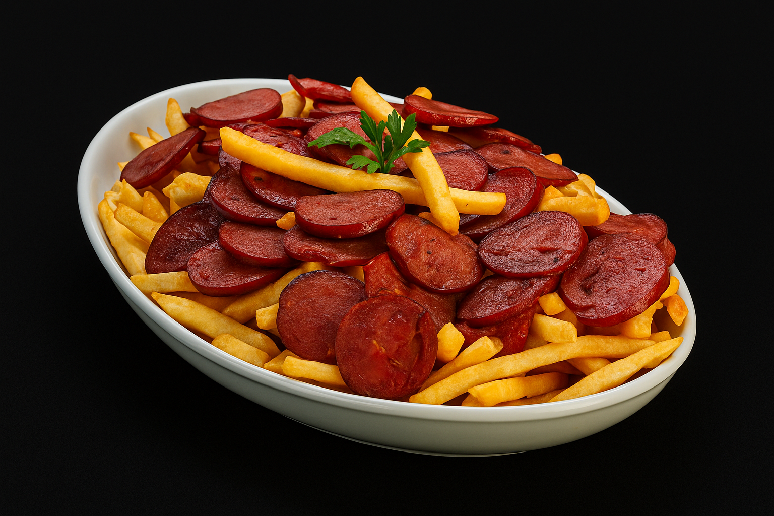 Calabresa com batata frita