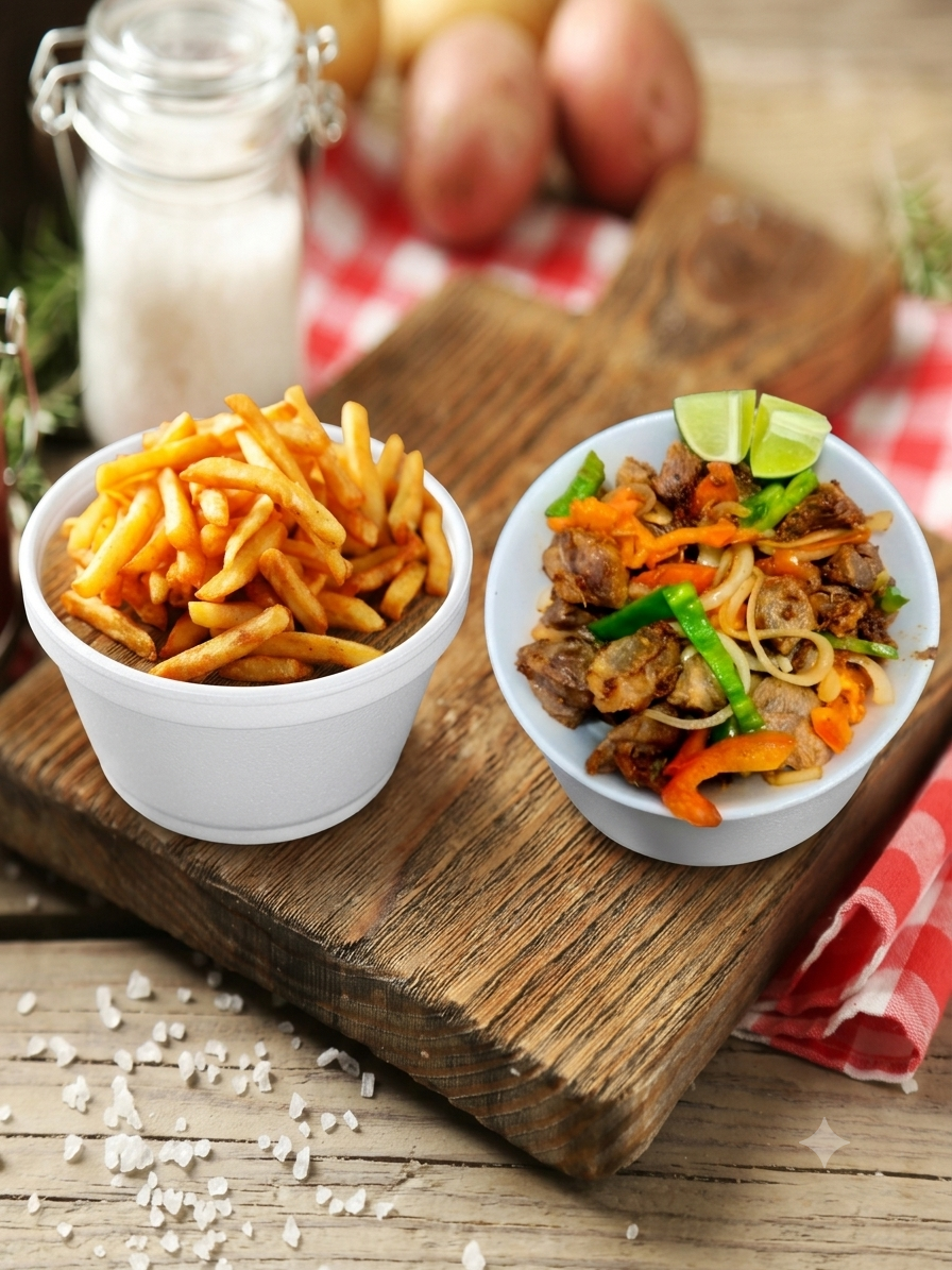 Copa lombo com batata frita